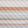 Mystic Stripe Cotton Gauze Swatch Coral Swatch