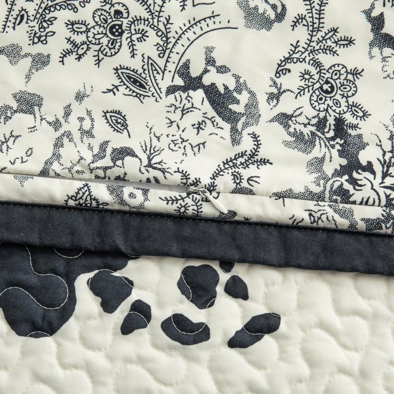 indigo hill quilt clara cowhide reversible quilt set 40066328461528