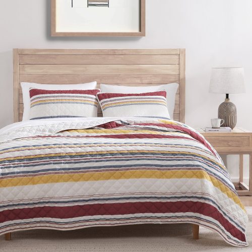 Mystic Stripe Cotton Gauze Quilt Quilt