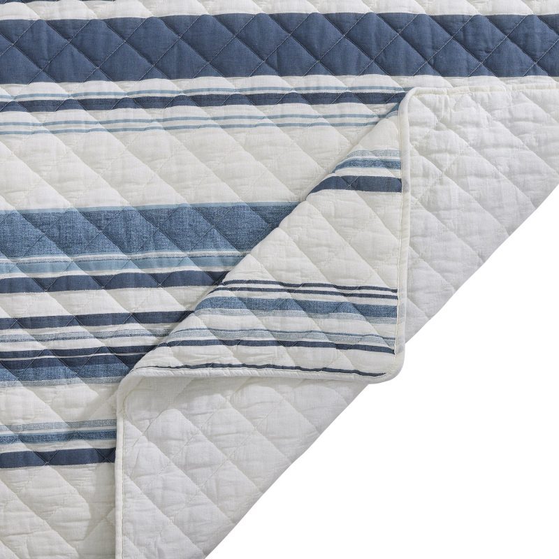 indigo hill quilt mystic stripe cotton gauze quilt 41390576632024