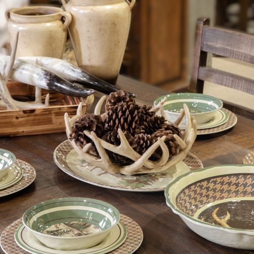 paseo road basket faux antler decorative basket tray 37486513160408