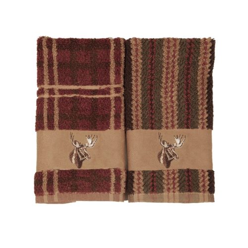 paseo road bath towel 3 pc moose embroidered towel set stripe 37486233223384