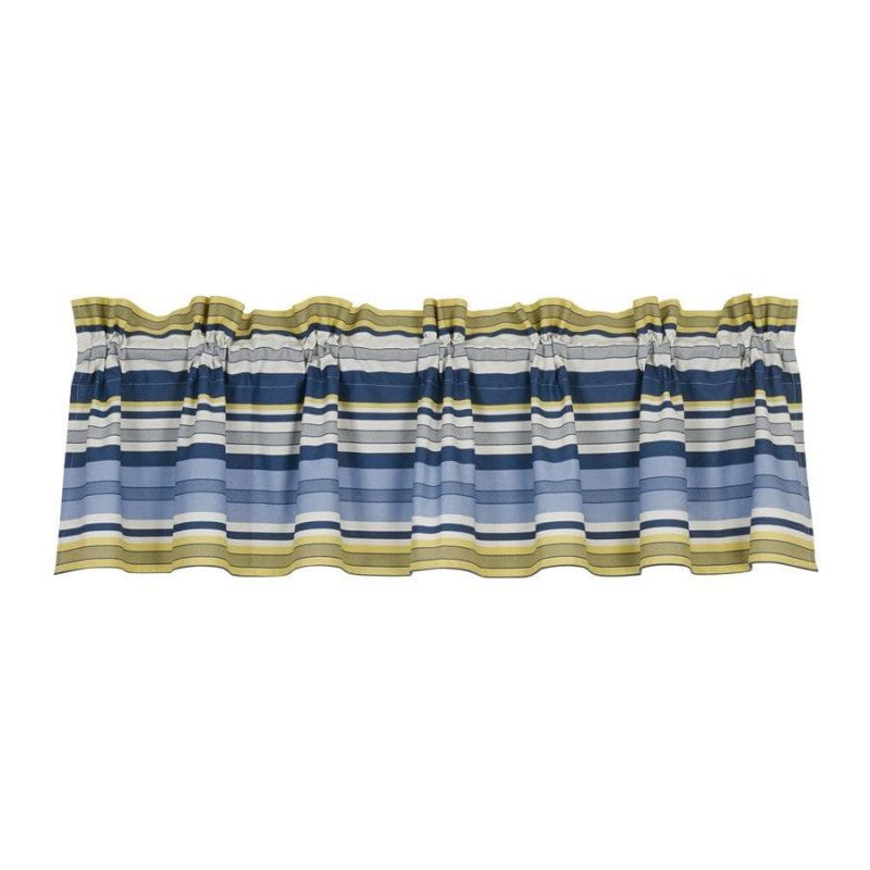 paseo road beaufort blue yellow kitchen valance 37486309933272