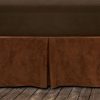 Copper Microfiber Suede Bed Skirt Bed Skirt