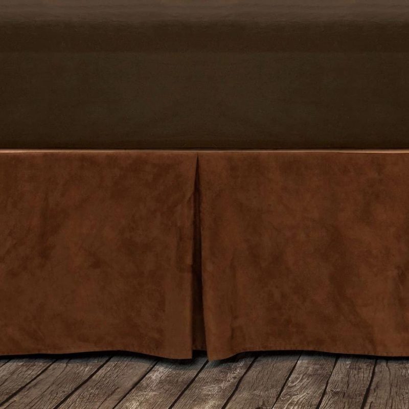 Copper Microfiber Suede Bed Skirt Bed Skirt