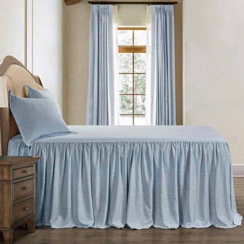 Luna Washed Linen Bedspread Set Bedspread