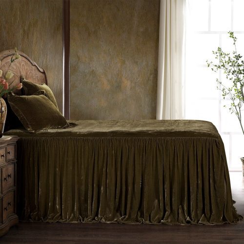 paseo road bedspread stella faux silk velvet bedspread set 38719714722008