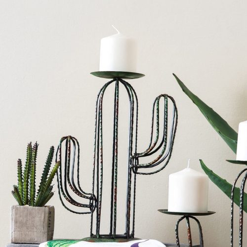 paseo road candle holder cactus single pillar candle holder 37486333559000