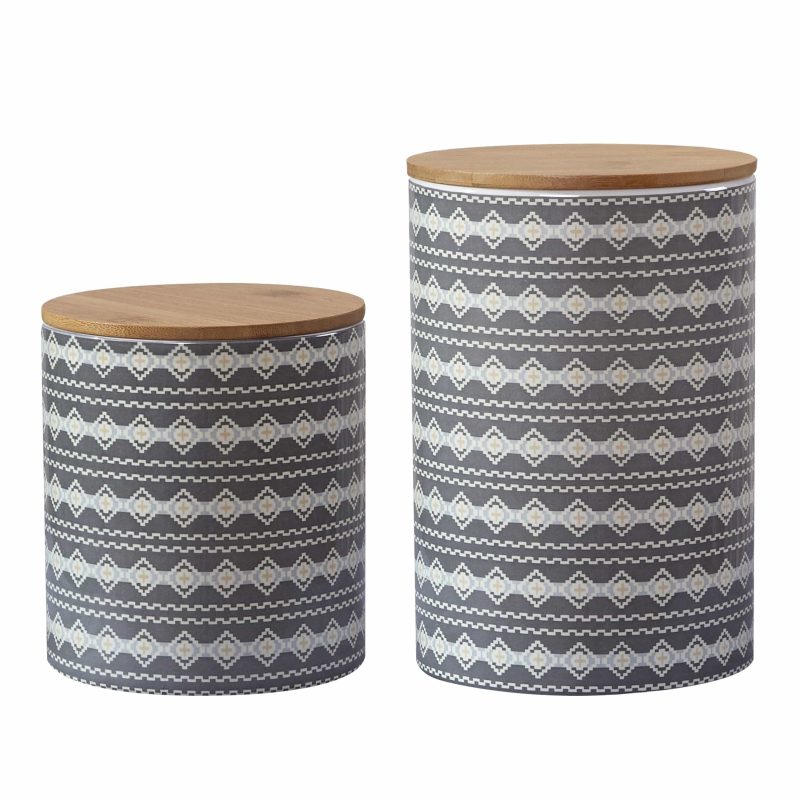 paseo road canister large aztec design 2pc canister set 38587114389720