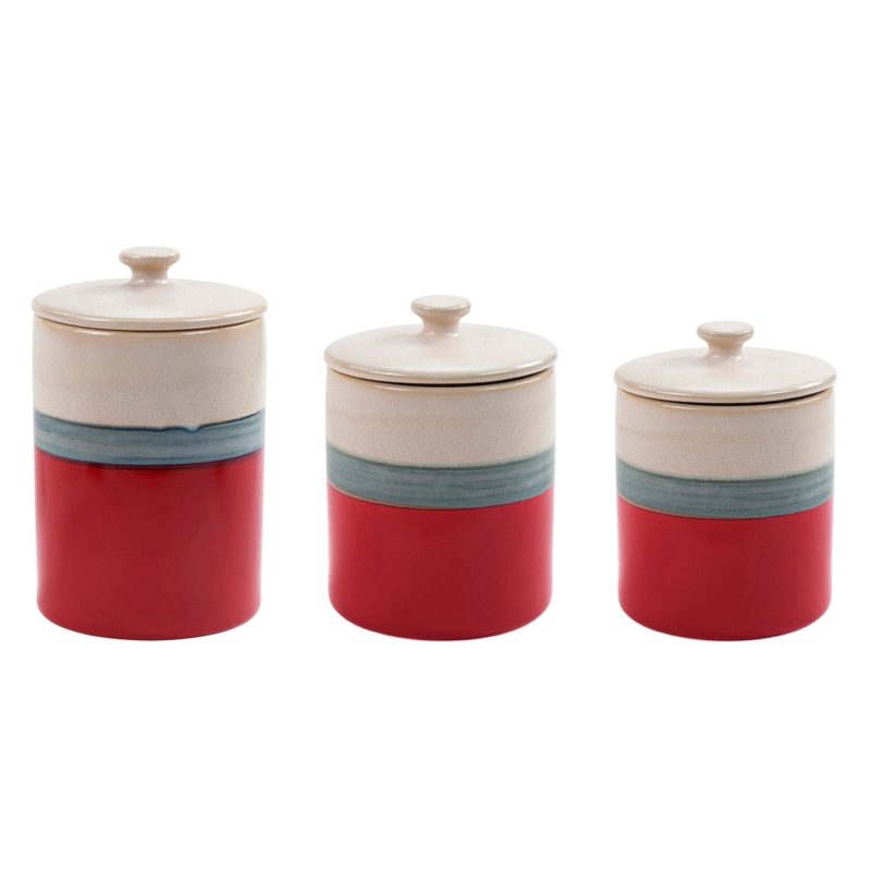 paseo road canister pasadizo pomegranate ceramic 3pc canister set 39427784999128