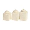 Savannah 3PC Canister Set, Cream Canister