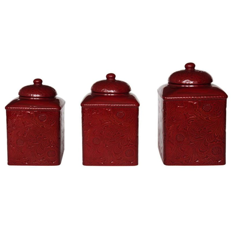 Savannah 3PC Canister Set, Cream Canister