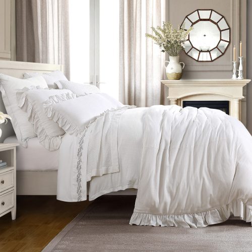 paseo road comforter duvet cover lily washed linen ruffled bedding set 37486676279512