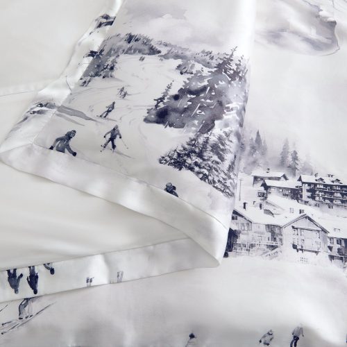 paseo road comforter duvet cover ski toile lyocell bedding set 39635251560664