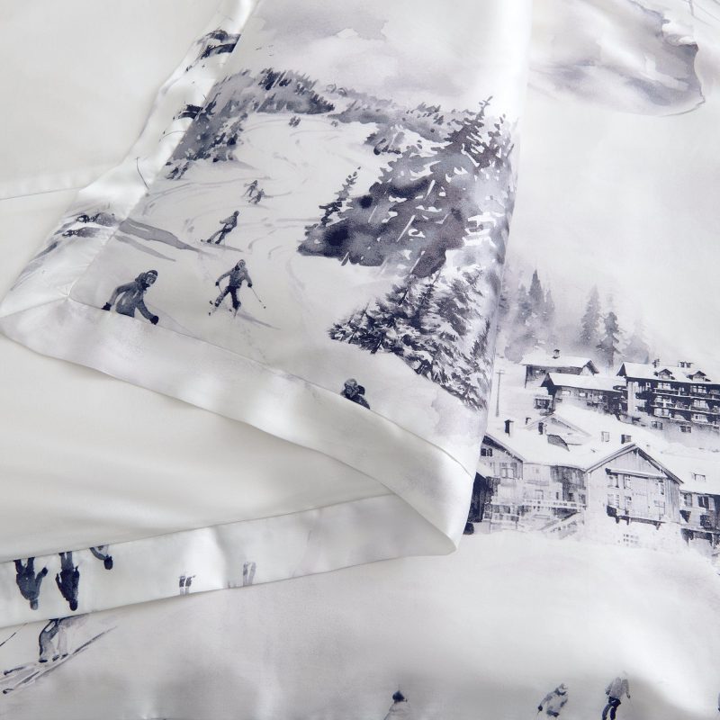 paseo road comforter duvet cover ski toile lyocell bedding set 39635251560664