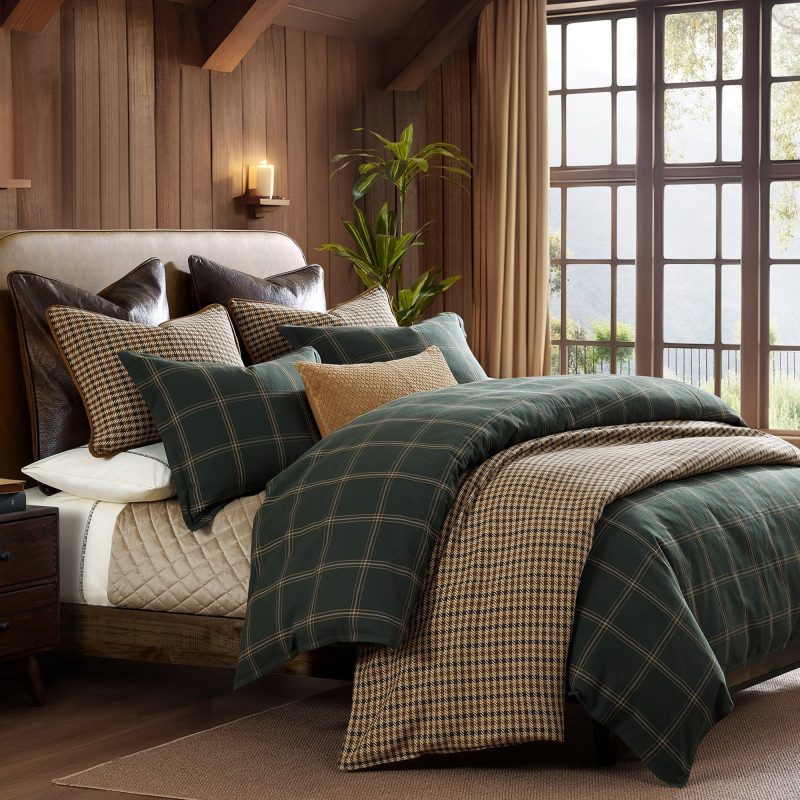 paseo road comforter duvet cover windowpane plaid bedding set 40019358318808