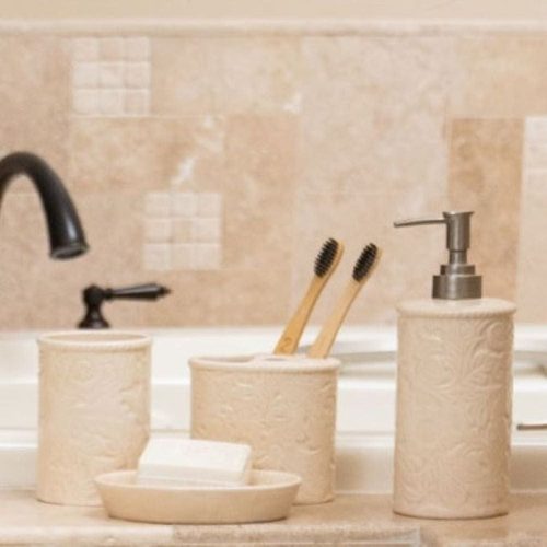 paseo road countertop bathroom sets savannah 4pc bath countertop accessory set 38374547226840