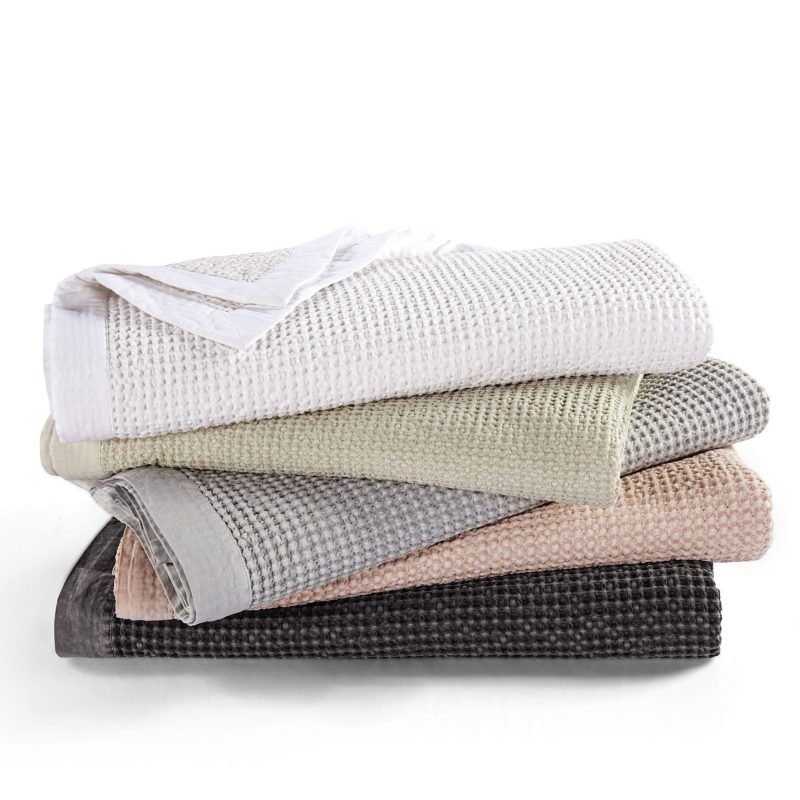 paseo road coverlet waffle weave cotton coverlet 37487244935384