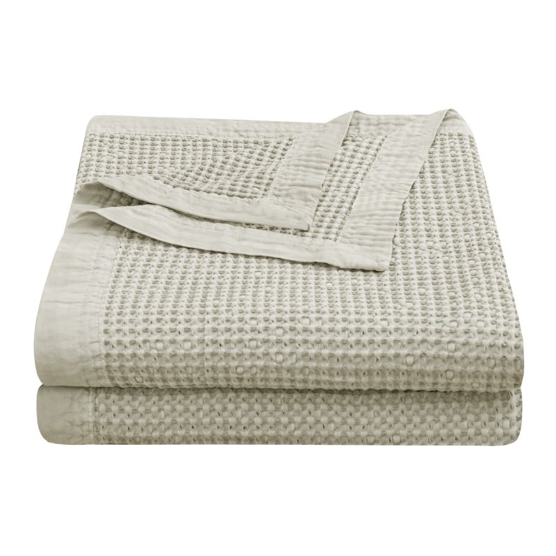 paseo road coverlet waffle weave cotton coverlet 39893102723288