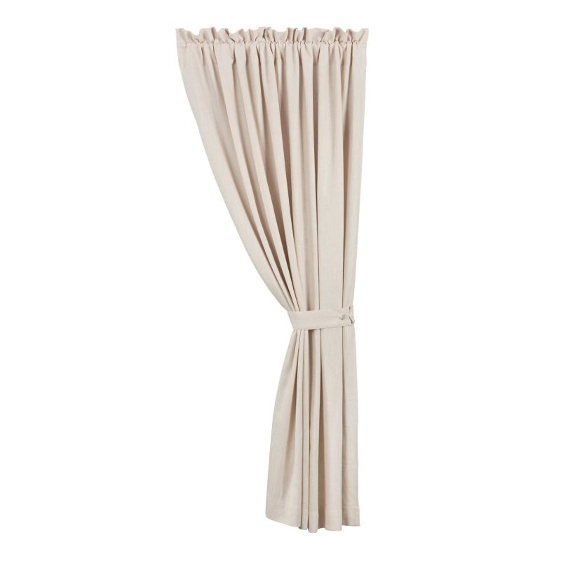 Luna Washed Linen Curtain 48" x 108" / Light Tan Curtain