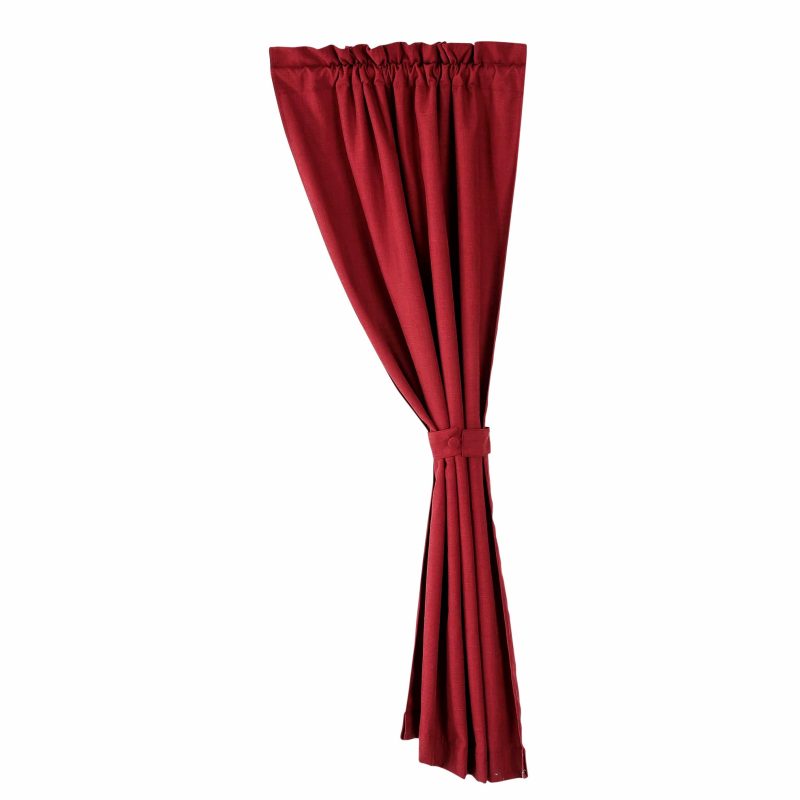 paseo road curtain red textured curtain 48x84 37486907490520