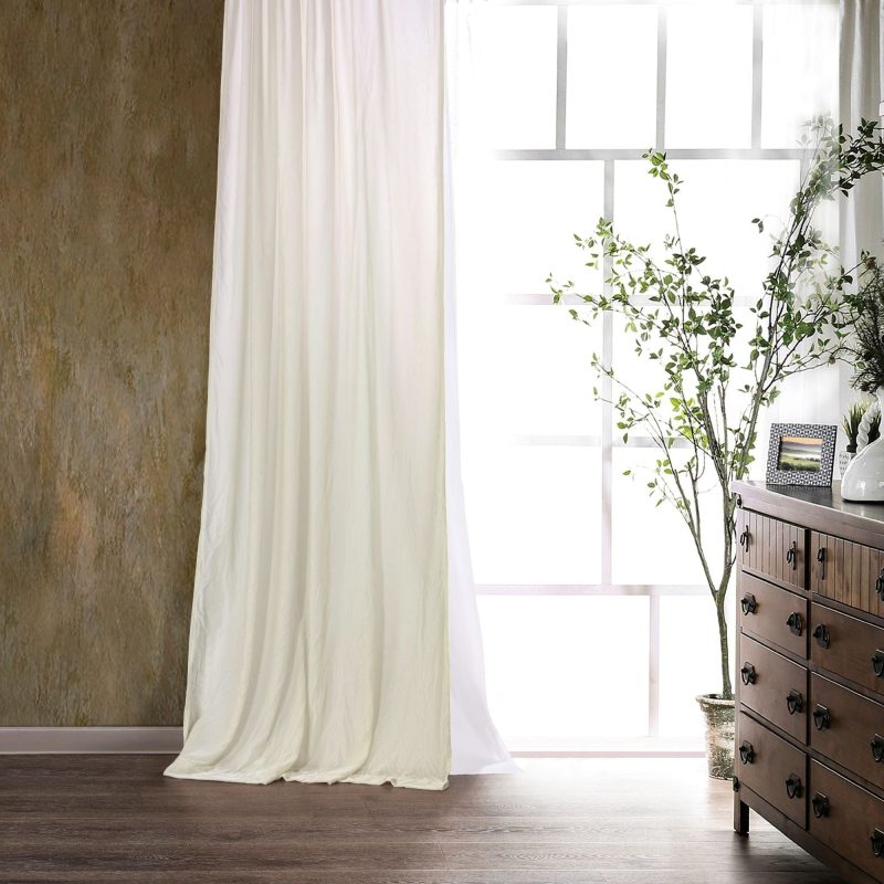 Stella Faux Silk Velvet Curtain Stone Curtain