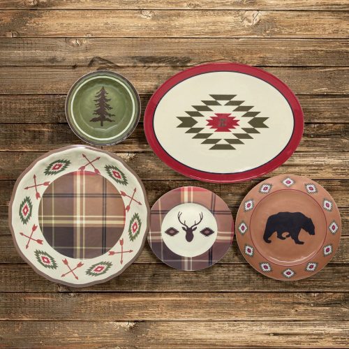 paseo road dinner bowl aztec bear 4 pc melamine dinner bowl set 37486275526872