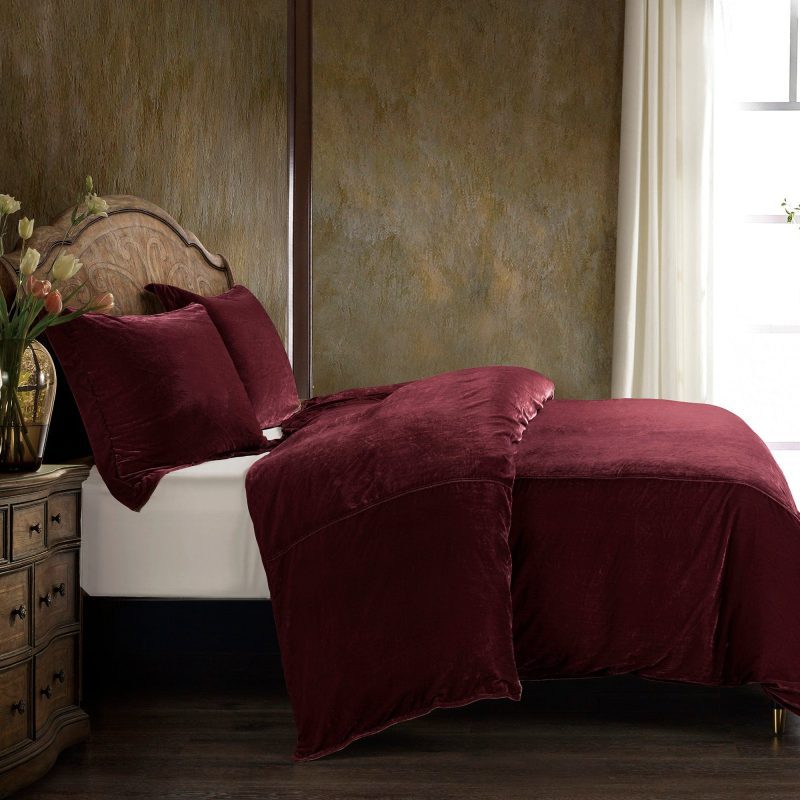 paseo road duvet cover stella faux silk velvet duvet cover set 39105117946072