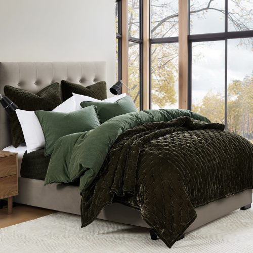 Stonewashed Cotton Canvas Duvet Cover Set Duvet Cover