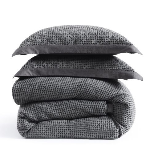 paseo road duvet cover stonewashed cotton waffle weave duvet cover 42274857877720