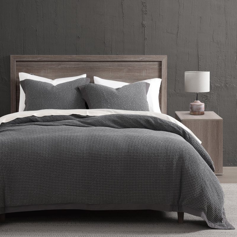 paseo road duvet cover stonewashed cotton waffle weave duvet cover 42274857943256