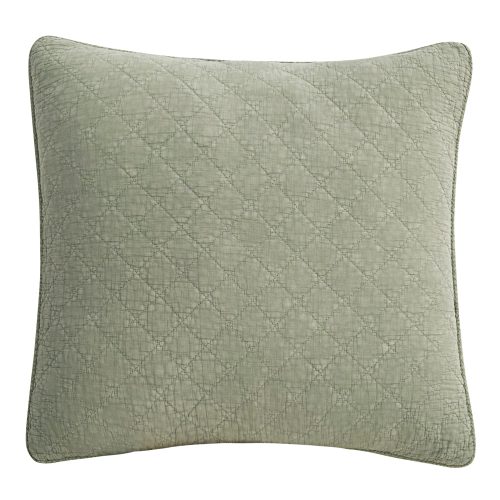 Stonewashed Cotton Gauze Euro Sham Celadon Euro Sham