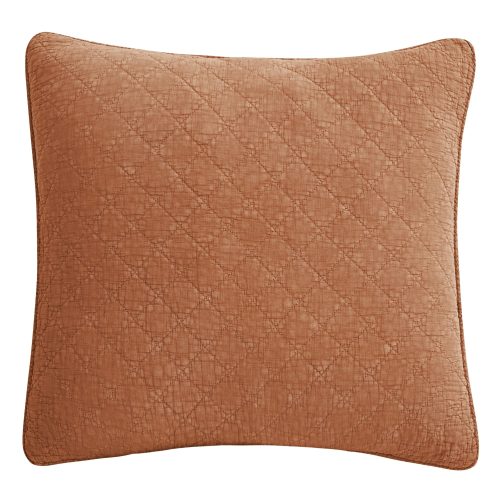 Stonewashed Cotton Gauze Euro Sham Copper Euro Sham