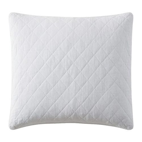 Stonewashed Cotton Gauze Euro Sham Vintage White Euro Sham