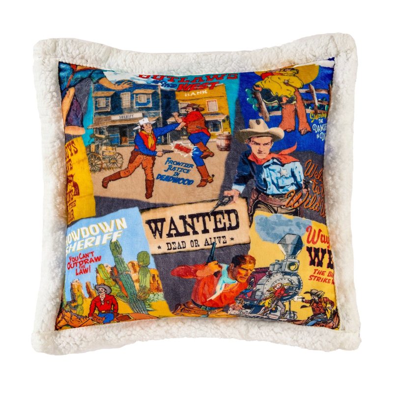 paseo road full canvas bandits heroes campfire sherpa pillow 42915791667416