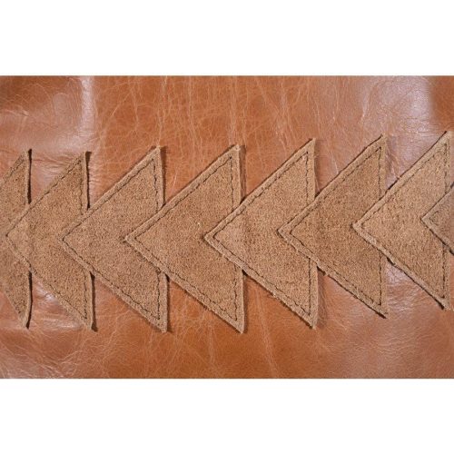 paseo road leather pillow arrow genuine leather tasseled throw pillow 20x12 37486265073880