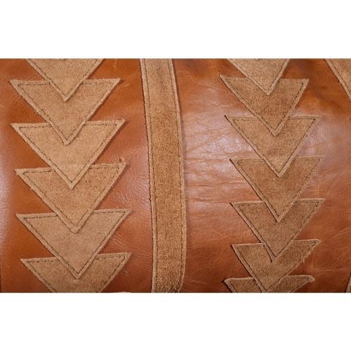 paseo road leather pillow arrow genuine leather tasseled throw pillow 20x12 37486265172184