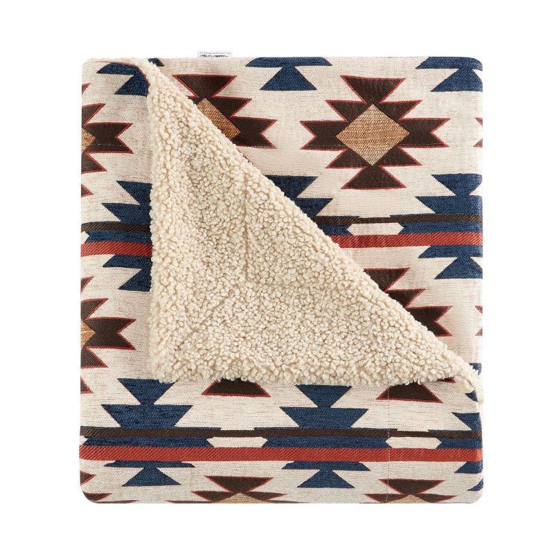 paseo road mariella chenille teddy backed throw 43592905687256