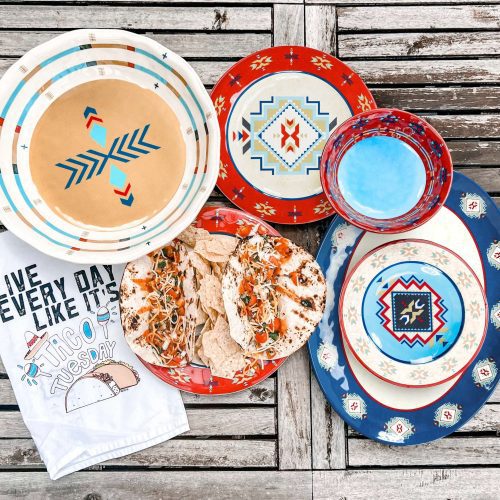 paseo road melamine dinnerware spirit valley 14pc melamine dinnerware set 37846905323736