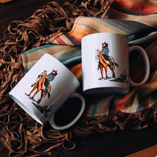 paseo road mug ranch life cowgirl mugs set of 4 43374829961432