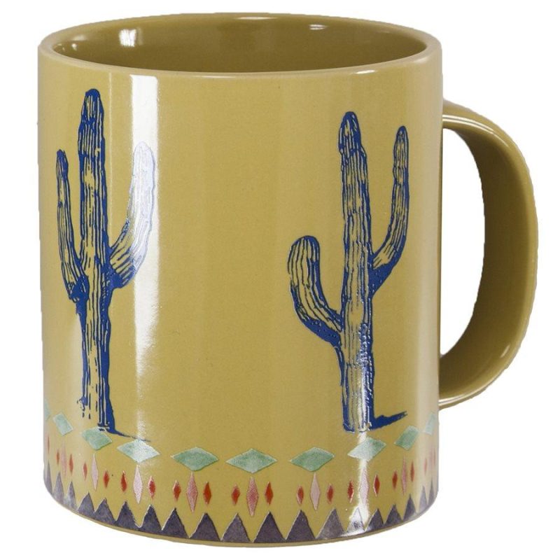 paseo road mug saguaro cactus border 4 pc coffee mug set 37486930100440