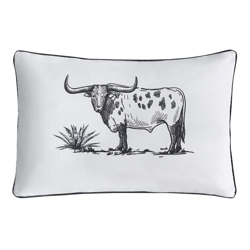 paseo road outdoor pillow ranch life steer indoor outdoor pillow 38442018111704