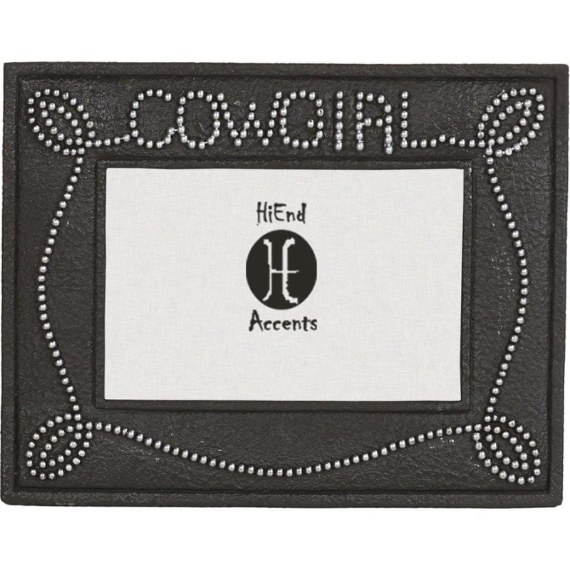 paseo road picture frame cowgirl studded chocolate picture frame 4x6 37486391034072