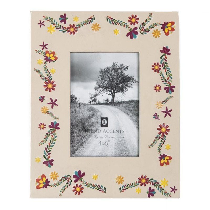 paseo road picture frame mexican floral ceramic picture frame 4x6 37486787395800