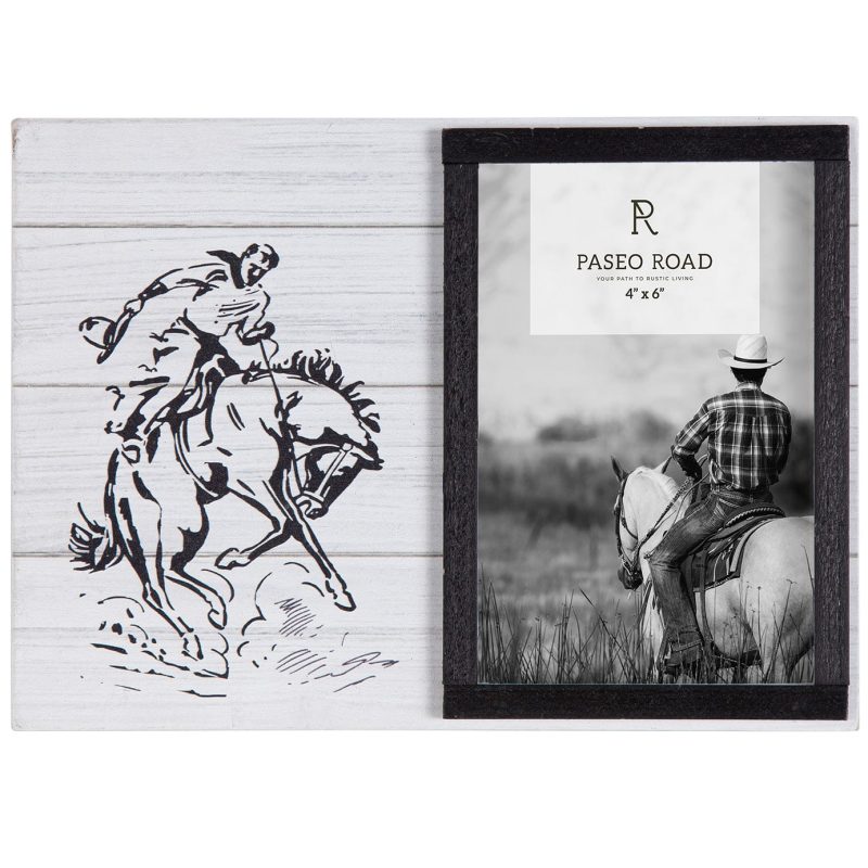 paseo road picture frame ranch life bronc rider picture frame 4x6 38664982397144