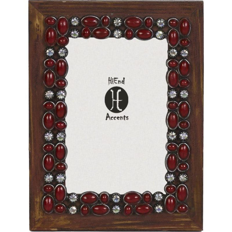 paseo road picture frame red stone wooden picture frame 4x6 37486907261144