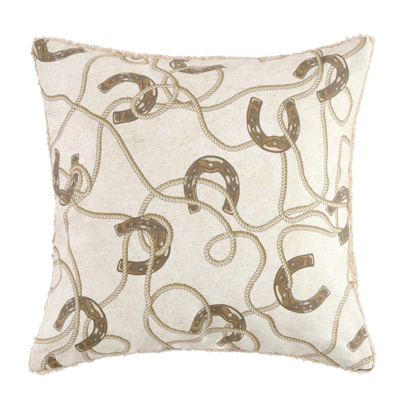 paseo road pierre horseshoes teddy backed pillow 43592986034392