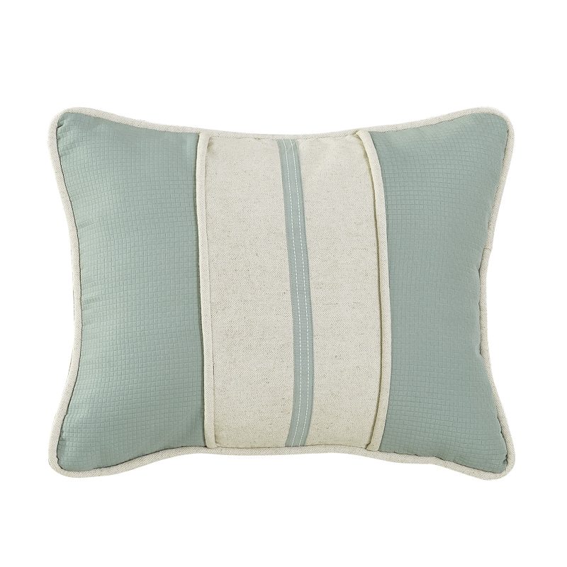 paseo road pillow belmont textured fabric pillow w linen stripe 16x20 37486314127576