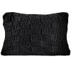 Chess Knit Dutch Euro Pillow Black Pillow