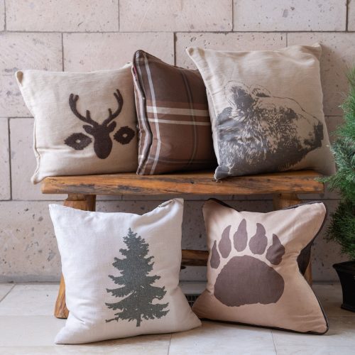 paseo road pillow faux suede bear claw pillow reverse faux leather 18x18 37486519943384